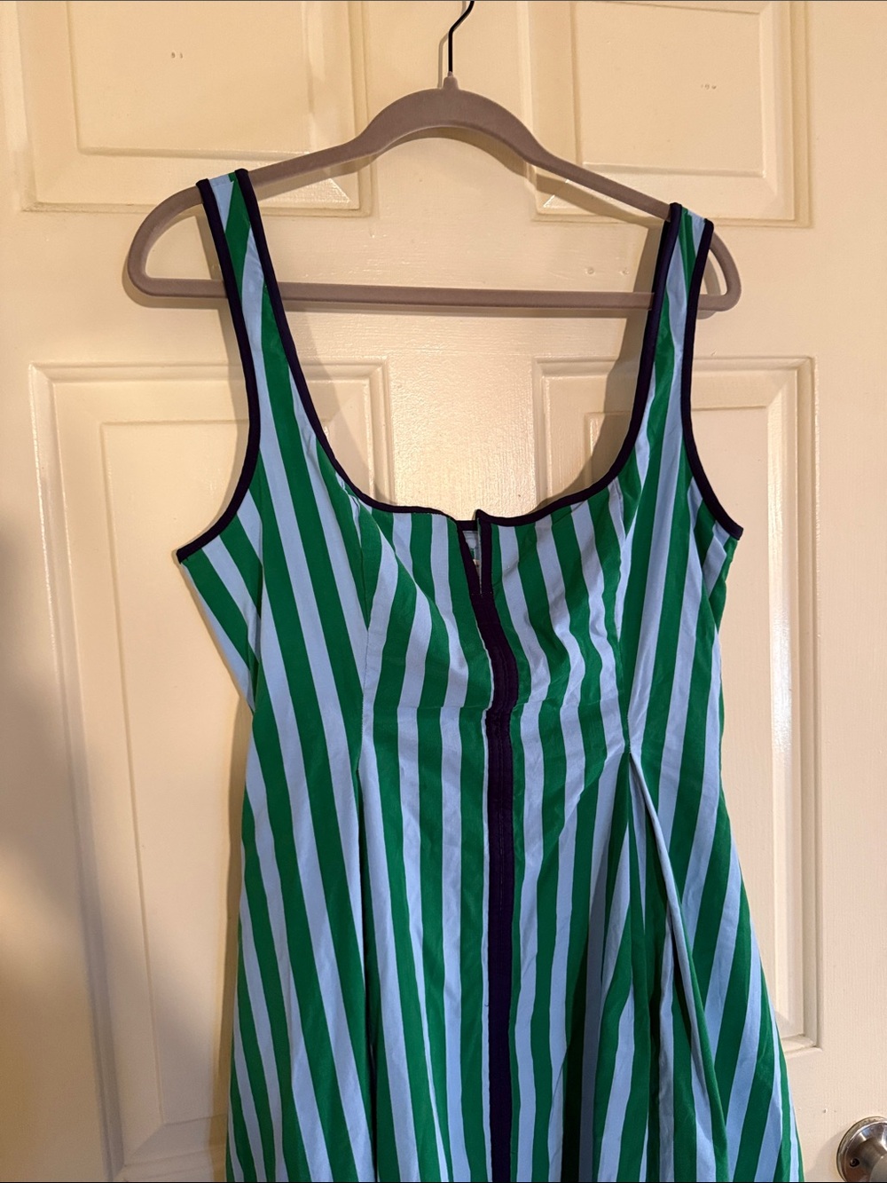 Maeve Sleeveless Notched Square-Neck Midi Dress - Picture 3 of 11
